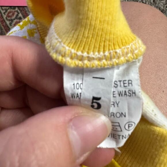 Vintage Tie Dye Sleeveless Round Neck Graphic Tank Summer Casual Yellow Boys 5 - Picture 4 of 4